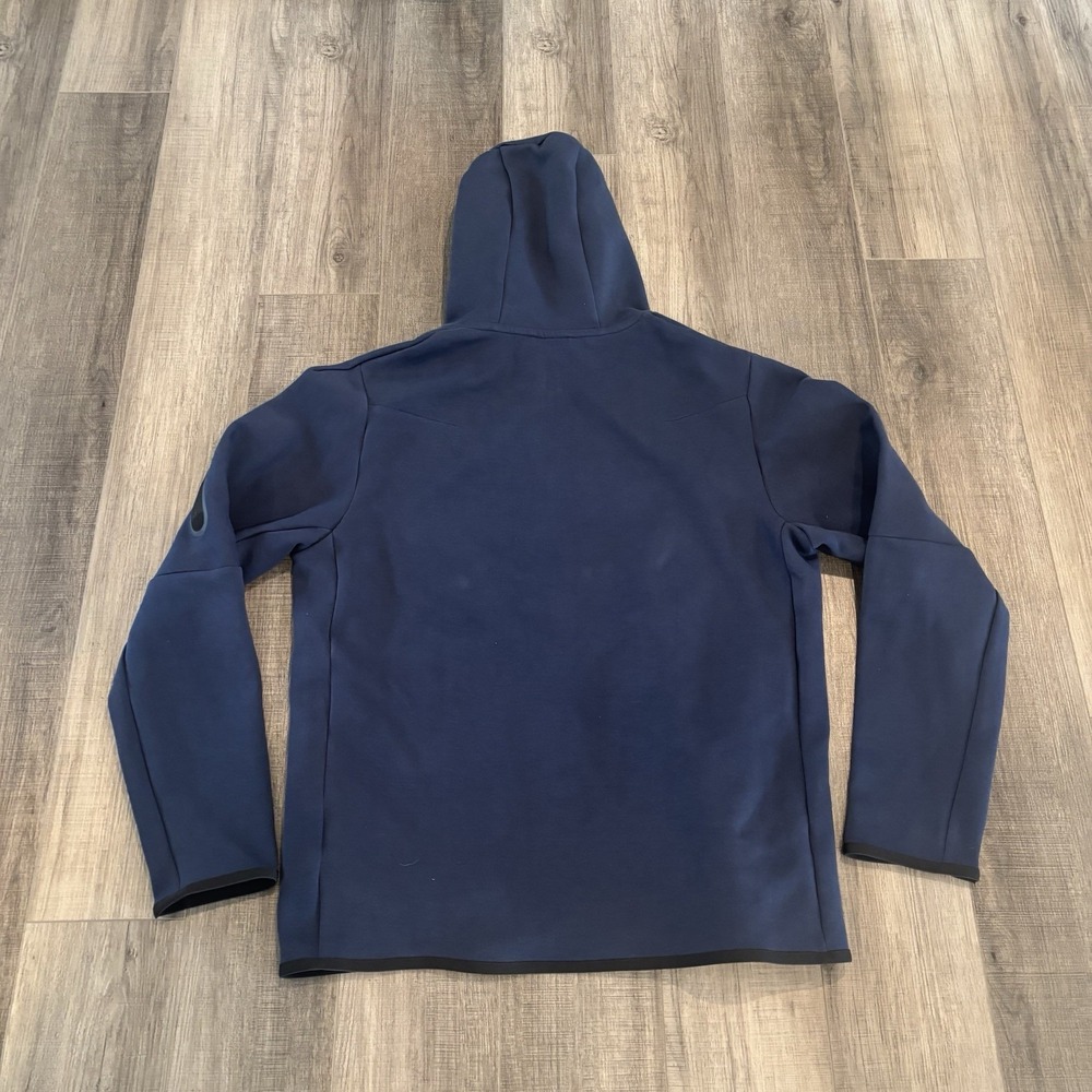 Nike Sportswear Tech Fleece Full-Zip Hoodie Men's Size XL Midnight Navy/Black - Picture 2 of 7
